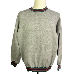 VINTAGE VARSITY  80s gray crewneck size large